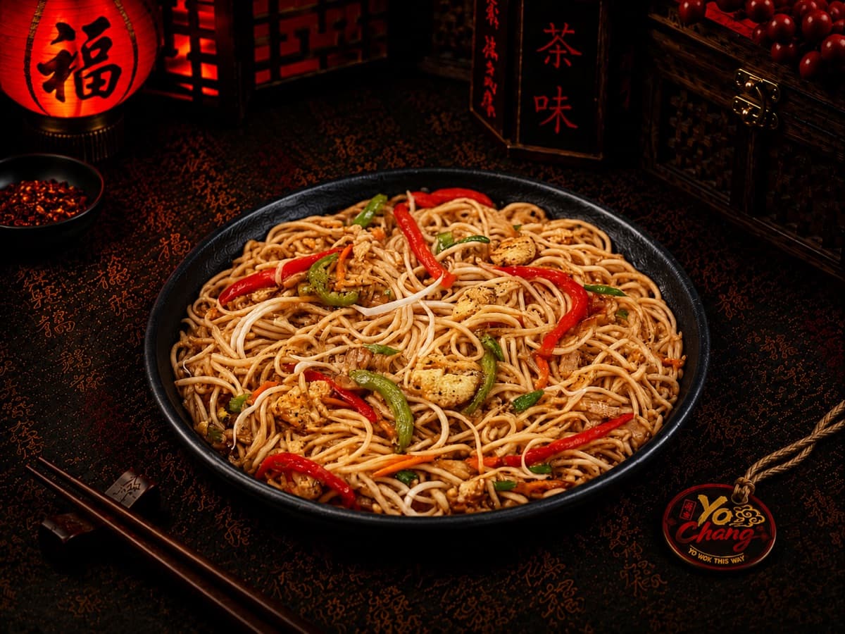 Egg Garlic Hakka Noodles